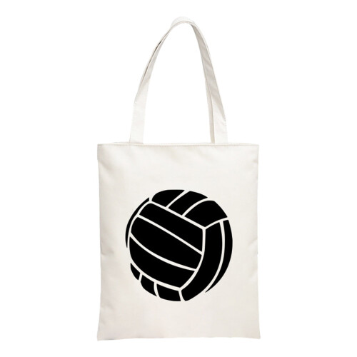 Canvas Shoulder Bag Double-Sided Sports Print 1 Pc