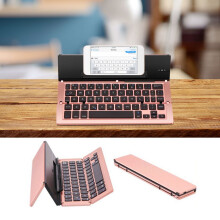 Bluetooth keyboard aluminum foldable 104-key
