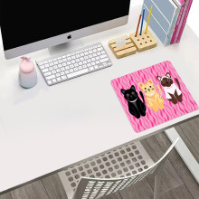 Cat-pattern natural rubber non-slip mousepad rectangle