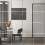Grey Bathroom Mirror Iron Frame 12x12 Inch 1
