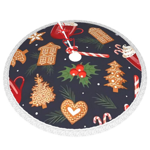 Christmas Tree Skirt 48 Inch Rustic Holiday Decor 2