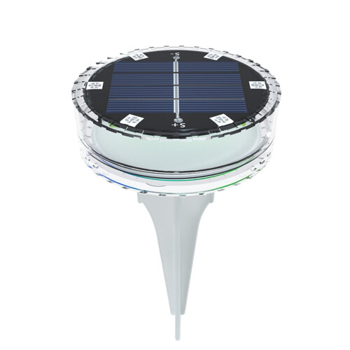 Solar submersible LED pool light with suction cups and 1