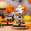 Wooden Halloween Pumpkin Desktop Ornament 4