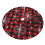 Christmas Tree Skirt Plaid 48 Inch Thick Rustic Decor 3