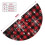 Christmas Tree Skirt Plaid 48 Inch Thick Rustic Decor 5