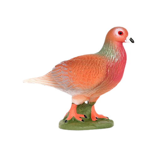 Pink pigeon figurine peace theme animal statue 1