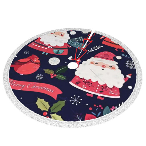 Christmas Tree Skirt 48 Inch Rustic Holiday Decor 1