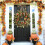 Autumn Teardrop Wreath with Pumpkins Berries and Maple 2