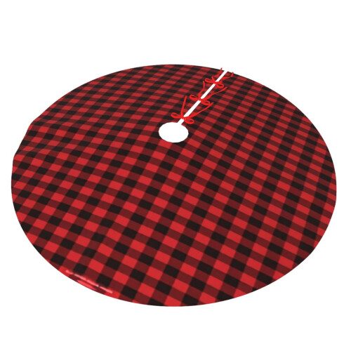 Christmas Tree Skirt Plaid 36 Inch 1