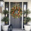 Autumn Teardrop Wreath with Pumpkins Berries and Maple 4