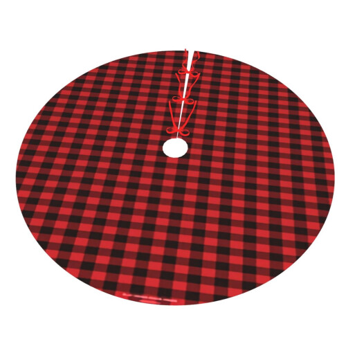 Christmas Tree Skirt Plaid 36 Inch 2