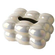 Distributeur de mouchoirs en papier à motif bulles pour salle de bain et table à manger, organisateur de mouchoirs élégant et décoratif, A