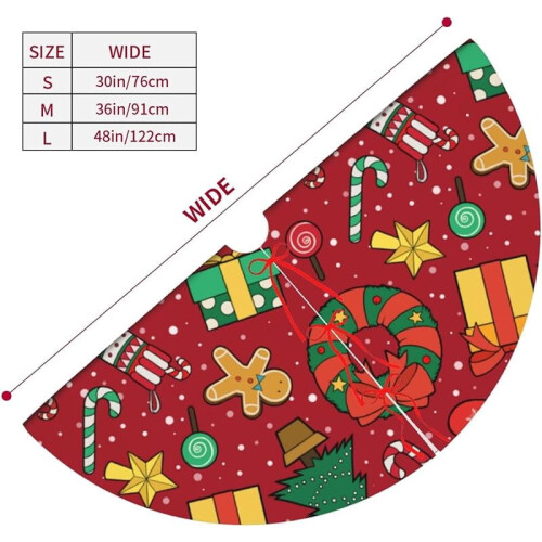 Christmas Tree Skirt 48 inch festive decor 2