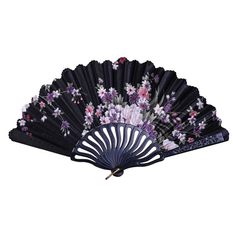 Chinese-Style Dance Fan Lace Silk Folding Hand Fan 946140826646