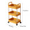 Livrdious rolling storage cart plastic 3-tier 3