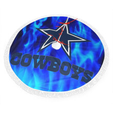Cowboys Christmas Plush Tree Skirt 30 36 48 Inch