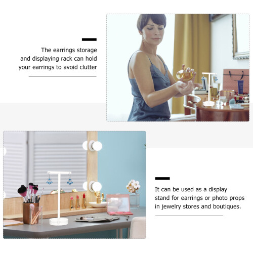T-shape earring storage rack acrylic 1 pc 2
