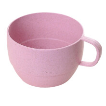Gobelet WRXMIJNHGSA, bouteille en plastique biodégradable couleur blé, tasse à thé pour eau, café, lait, jus, thé. Tasse à thé en plastique