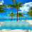 Wave Plastic Tablecloth Blue Ocean Theme 1 Pack 8