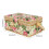 Rose Red Grid Sewing Basket with Removable Tray and Pin 3