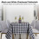 Black and White Checkered Tablecloth 5555 inch 3