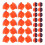 Faucet Hot Cold Water Sign Accessory 100pcs 5