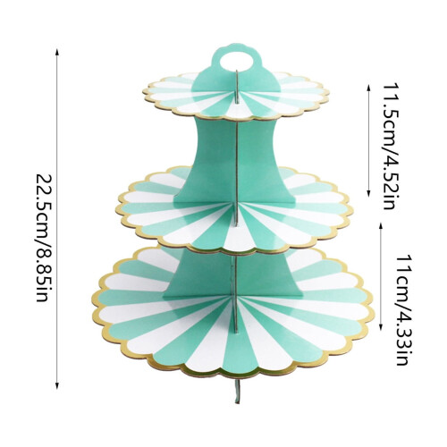 Cake Stand Paper Foil Three-Tier 2
