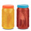 Silicone Can Covers for Soda Cans Orange Blue 2pcs 6