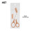 Eyebrow Trimmer Scissors Stainless Steel with Comb 1 Pair 2
