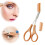 Eyebrow Trimmer Scissors Stainless Steel with Comb 1 Pair 3