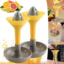 Manual Citrus Juicer with Filter and Storage Cups