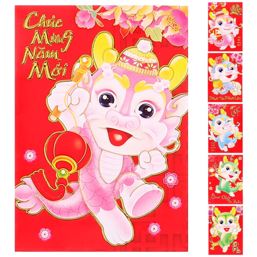 Chinese New Year Red Envelopes 6pcs 1