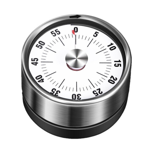 Mechanical Kitchen Timer 60-Minute Stainless Steel