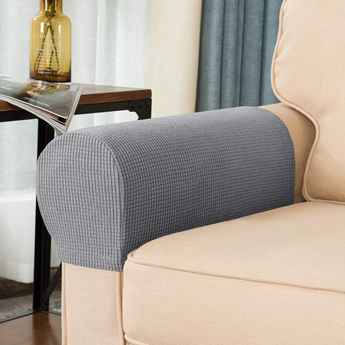 LNKOO spandex stretch armrest covers anti-slip 2-pack 1