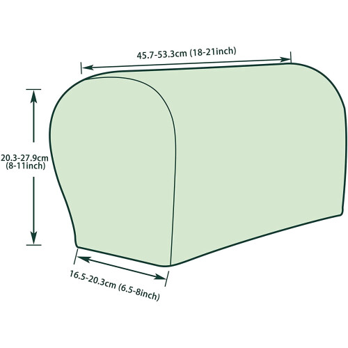 LNKOO spandex stretch armrest covers anti-slip 2-pack 2