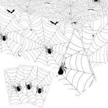 Halloween plastic tablecloth rectangular 1 pack