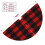 Christmas Tree Skirt Plaid 48 Inch Thick Rustic Holiday 5