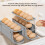 Egg Holder for Fridge Gray 2-Tier Foldable Organizer 6