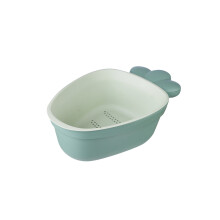 Double Layer Strainer Basket with Ergonomic Grip 1 Pack