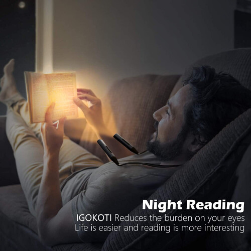 LNKOO rechargeable neck reading light LED 9 brightness 1
