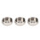 Silver Trumpet Valve Caps Metal 3 pcs 3