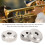Silver Trumpet Valve Caps Metal 3 pcs 8