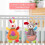 LNKOO baby hanging rattles 2 pack animal bell teether 2