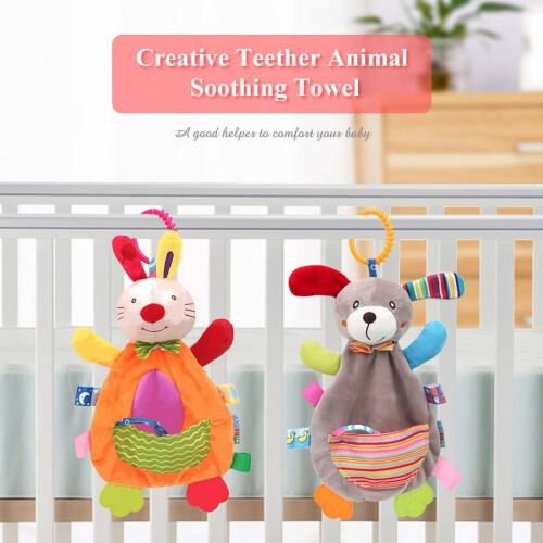 LNKOO baby hanging rattles 2 pack animal bell teether 1
