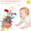 LNKOO baby hanging rattles 2 pack animal bell teether 3