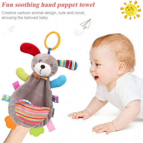 LNKOO baby hanging rattles 2 pack animal bell teether 2