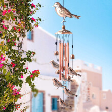 Christmas wind chime aluminum hanging ornament 1 piece