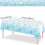 Christmas snowflake tablecloth blue white plastic 1 pack 1