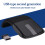 Wireless Mouse 2.4GHz Foldable Arc Design Black 4