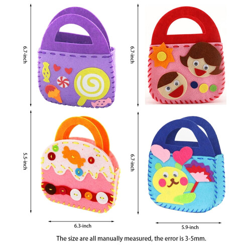LNKOO kids sewing kit handbag 4 pack 2
